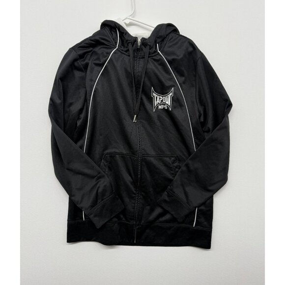 Vtg Tapout MPS Full Zip Hoodie Mens L Cage Y2K MMA Punk Y2K - Picture 2 of 6
